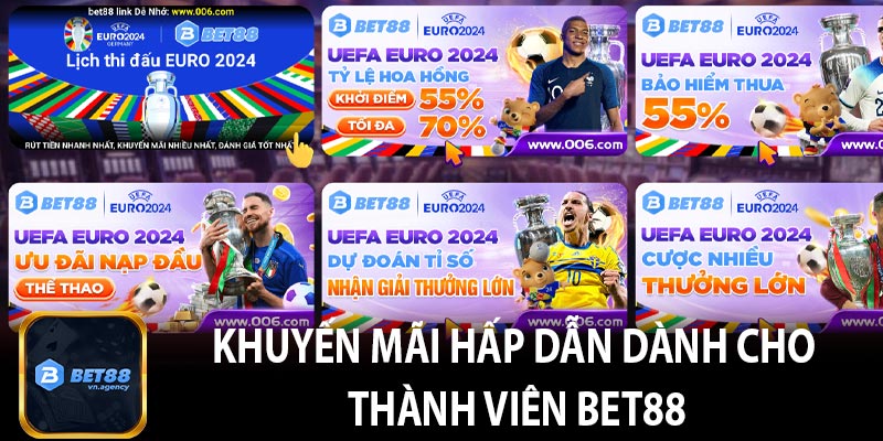 Khuyến mãi hấp dẫn dành cho thành viên Bet88